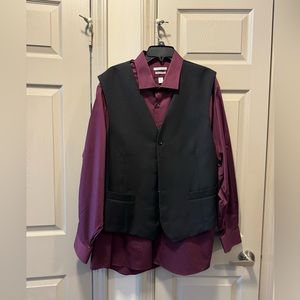 Strafford Vest Suit/wine shirt included (BigMen)